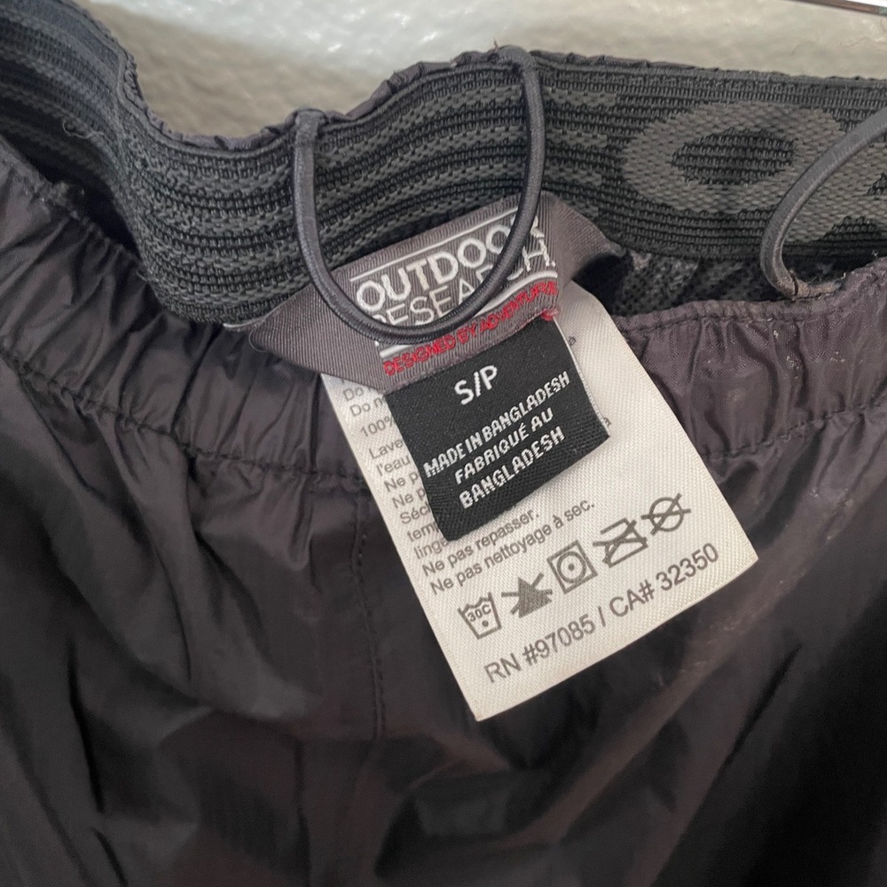 Outdoor Research Helium Rain Pants Womens Small Black Pertex Shield Waterproof - Picture 3 of 5
